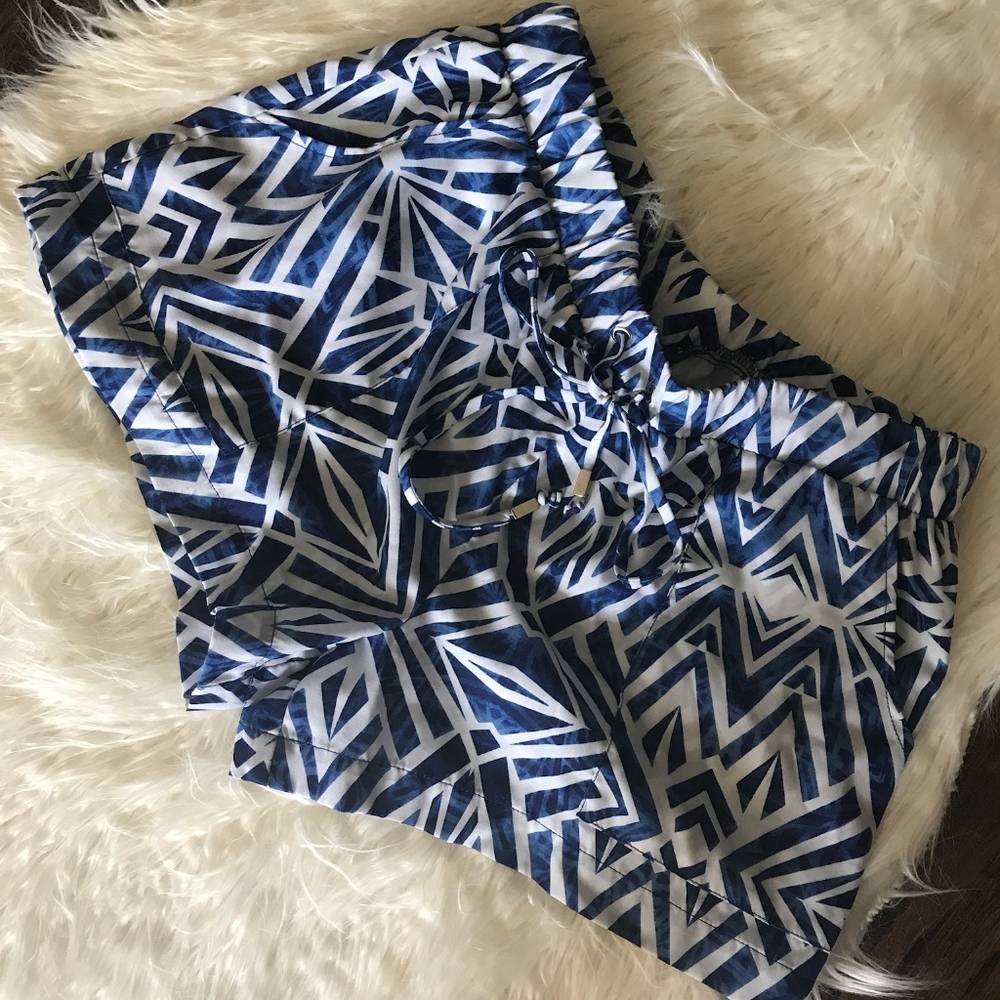 Printed Blue Shorts